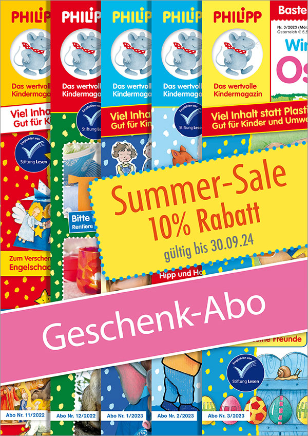 PHILIPP Geschenkabo Sommer-Angebot 10% Rabatt