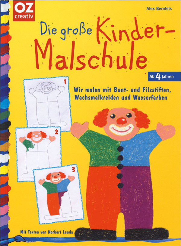 Die Abbildung zeigt das Titelbild des Kinderbuches Die große Kindermalschule